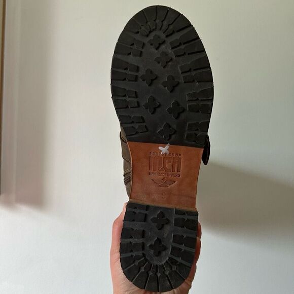 Fortress of Inca X Anthropologie Delrey Nubuck Leather Buckle Detail Knee High M - Picture 11 of 11